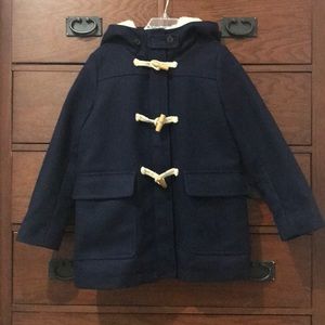 Like New: Crewcuts Wool Pea Coat w/ Hood